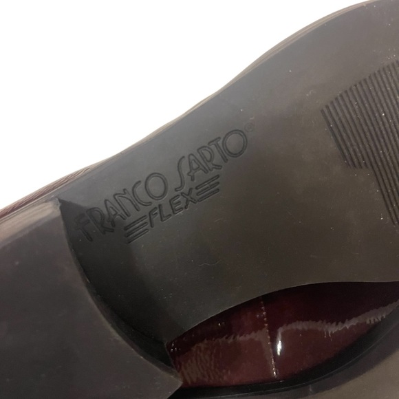 Women's FRANCO SARTA L-Bocca Patent Loafers Shoes - Picture 7 of 8